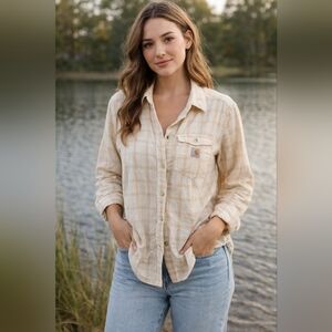 Carhartt Loose Fit Button Up Size Medium